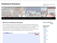 Tablet Screenshot of chelmsfordvolunteers.org